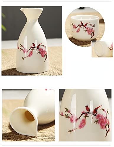 Amazon.co.jp: 酒器セット 徳利1個 ぐい呑み盃6個 トレー付き とっくり